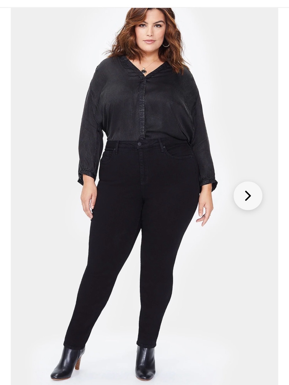 NYDJ Plus-Size AMI SKiNNY Black Jeans